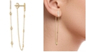 Macy's Diamond Bezel Chain Drop Earrings (1/4 ct. t.w.) in 14k Gold
